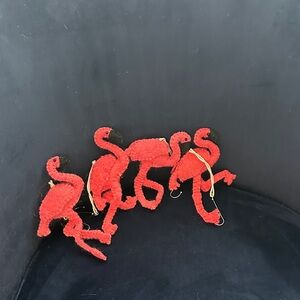Set of Flamingo Ornaments